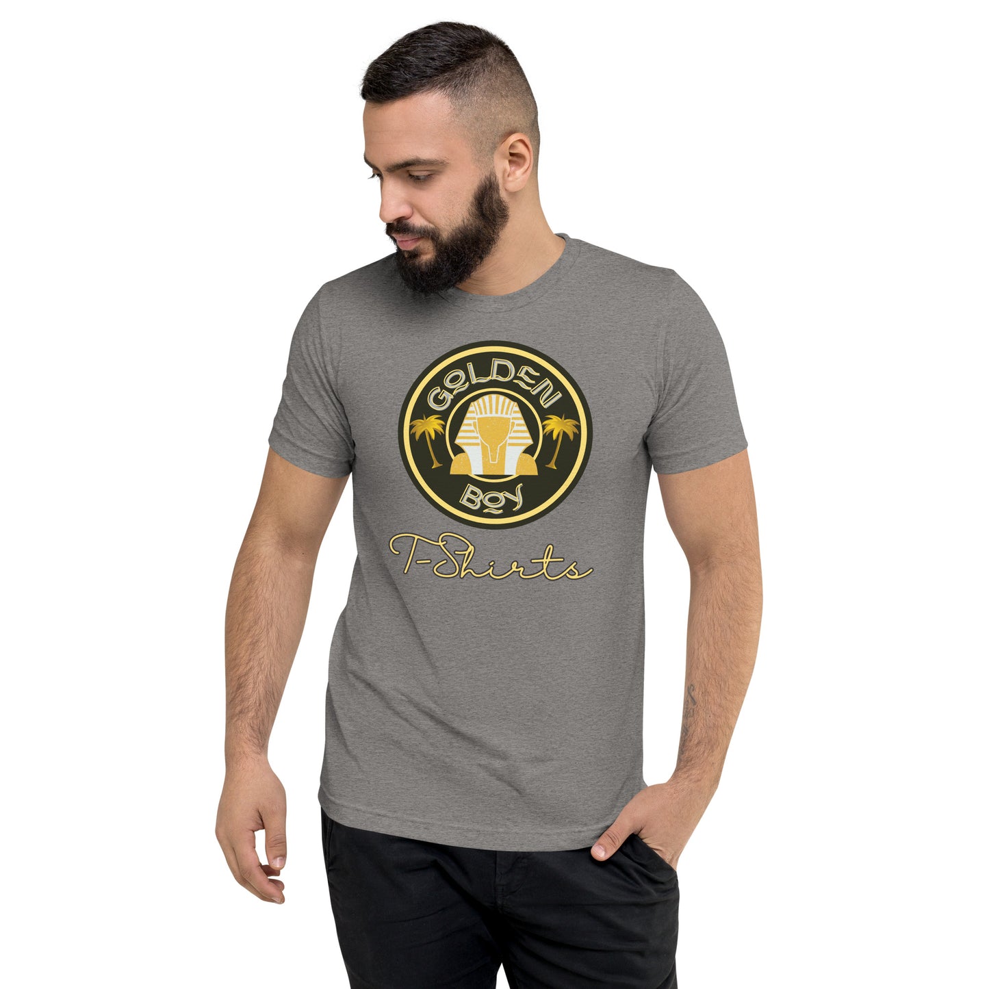 Golden Boy Logo Unisex Tri-blend T-shirt