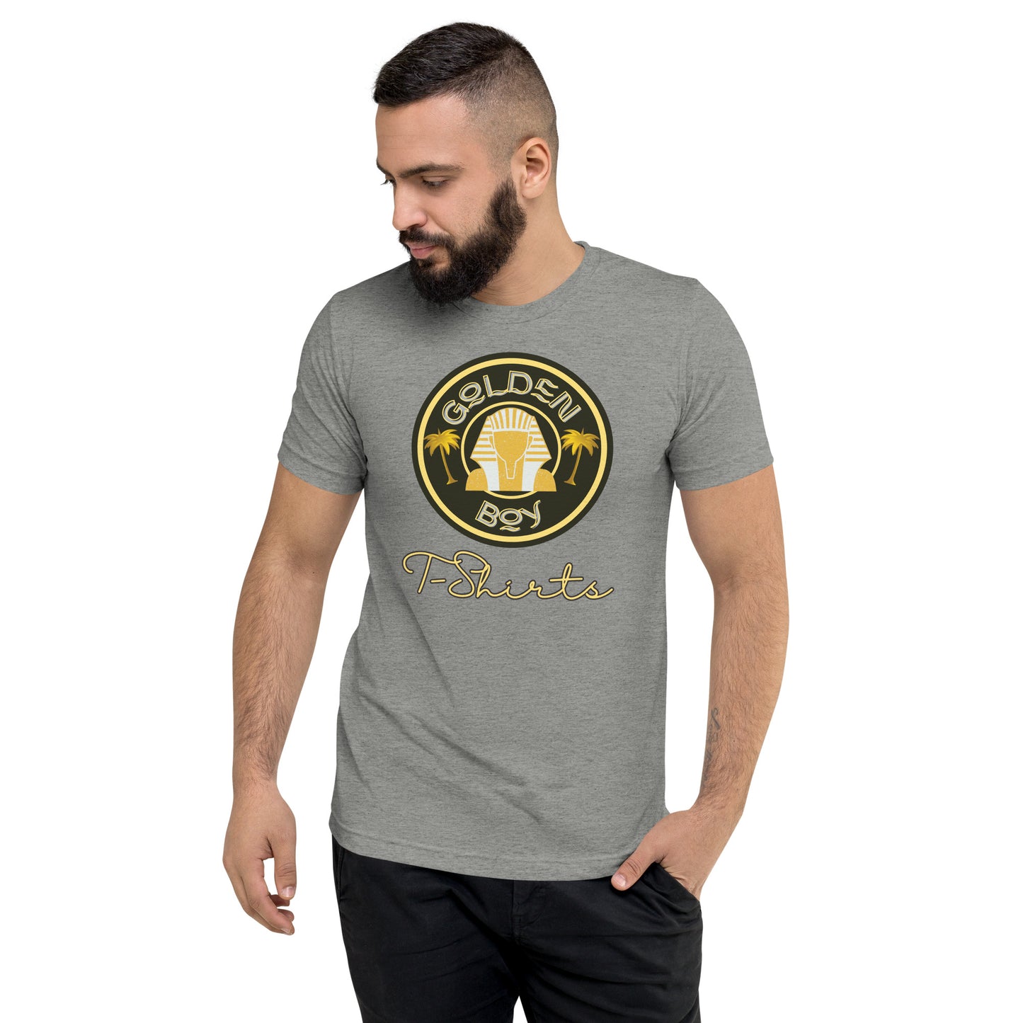 Golden Boy Logo Unisex Tri-blend T-shirt