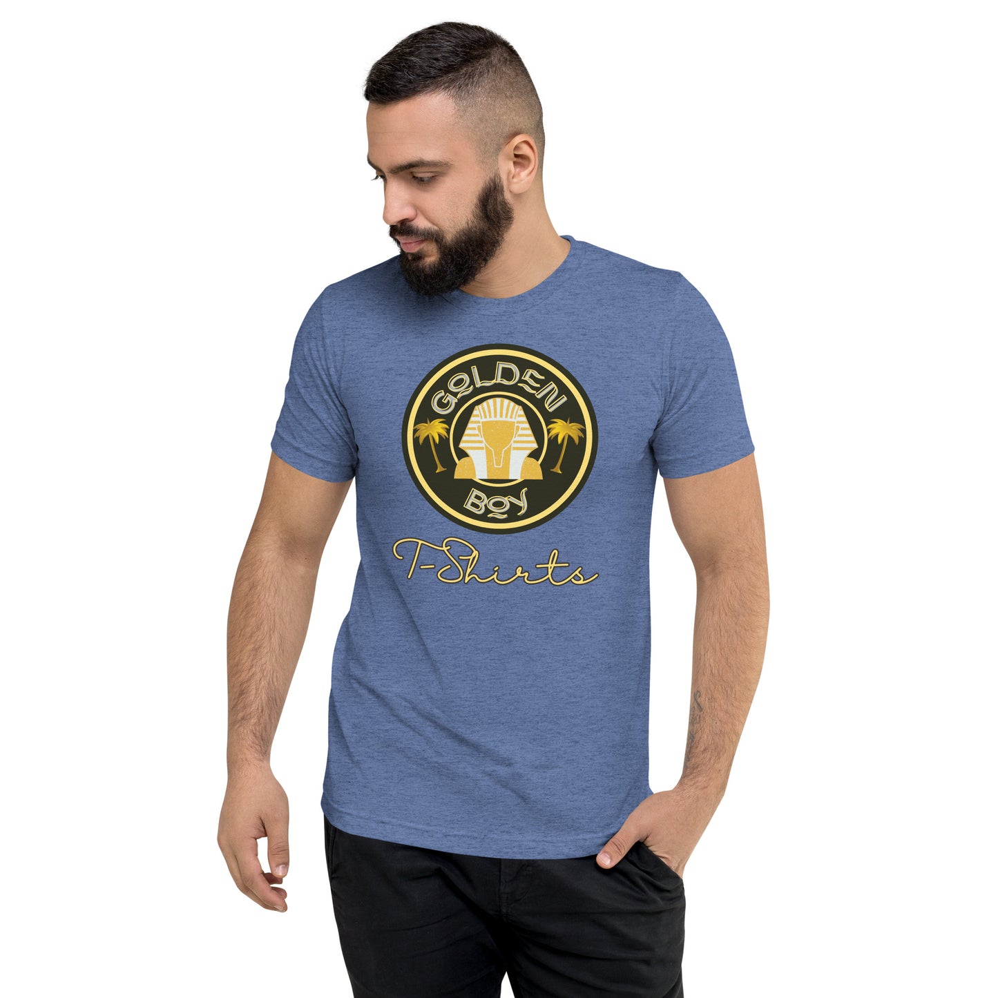 Golden Boy Logo Unisex Tri-blend T-shirt