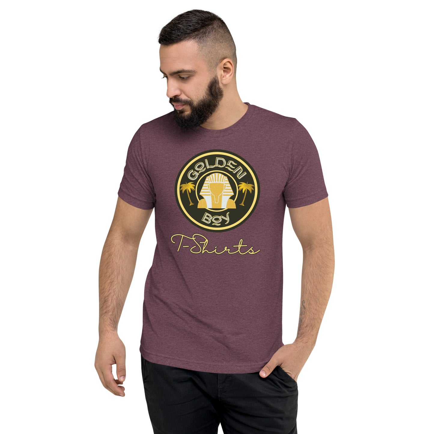 Golden Boy Logo Unisex Tri-blend T-shirt